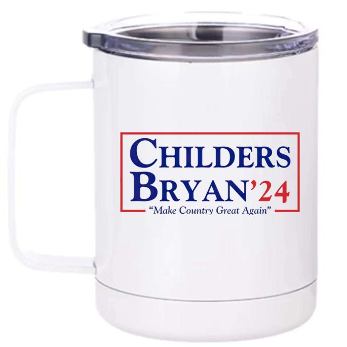 Childers Bryan 2024 Make Country Great Again 12 oz Stainless Steel Tumbler Cup