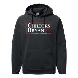 Childers Bryan 2024 Make Country Great Again Performance Fleece Hoodie