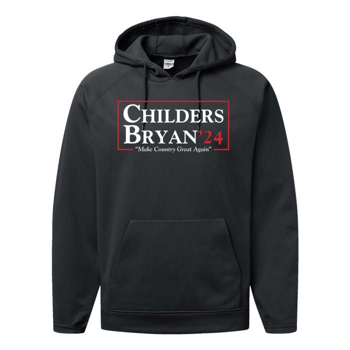 Childers Bryan 2024 Make Country Great Again Performance Fleece Hoodie