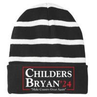 Childers Bryan 2024 Make Country Great Again Striped Beanie with Solid Band