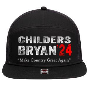 Childers Bryan 2024 Make Country Great Again 7 Panel Mesh Trucker Snapback Hat