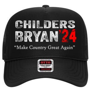 Childers Bryan 2024 Make Country Great Again High Crown Mesh Back Trucker Hat