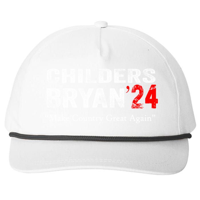 Childers Bryan 2024 Make Country Great Again Snapback Five-Panel Rope Hat