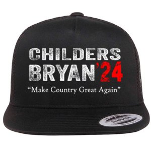 Childers Bryan 2024 Make Country Great Again Flat Bill Trucker Hat