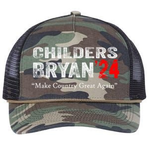 Childers Bryan 2024 Make Country Great Again Retro Rope Trucker Hat Cap