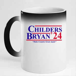 Childers Bryan 2024 Make Country Great Again 11oz Black Color Changing Mug