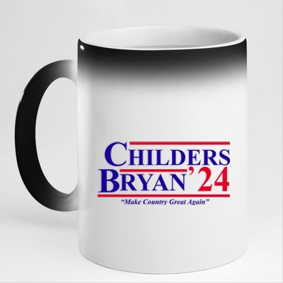 Childers Bryan 2024 Make Country Great Again 11oz Black Color Changing Mug