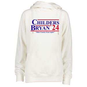 Childers Bryan 2024 Make Country Great Again Womens Funnel Neck Pullover Hood