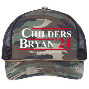 Childers Bryan 2024 Make Country Great Again Retro Rope Trucker Hat Cap