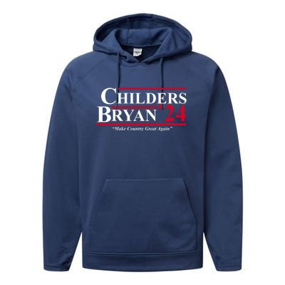 Childers Bryan 2024 Make Country Great Again Performance Fleece Hoodie