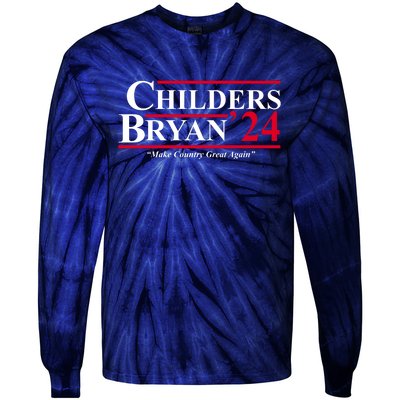 Childers Bryan 2024 Make Country Great Again Tie-Dye Long Sleeve Shirt