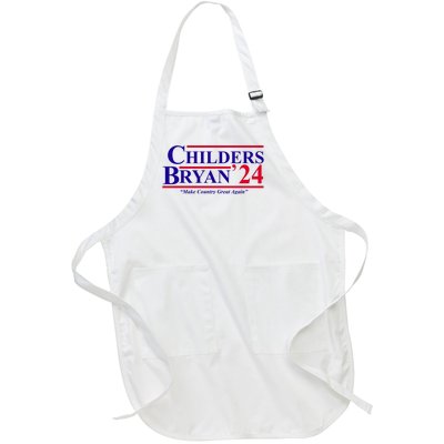 Childers Bryan 2024 Make Country Great Again Full-Length Apron With Pockets