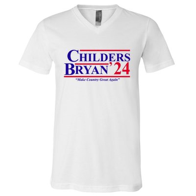 Childers Bryan 2024 Make Country Great Again V-Neck T-Shirt