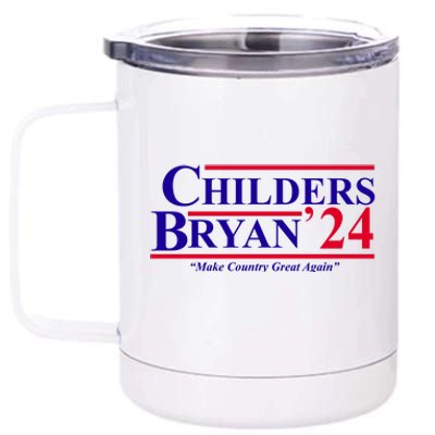 Childers Bryan 2024 Make Country Great Again 12 oz Stainless Steel Tumbler Cup