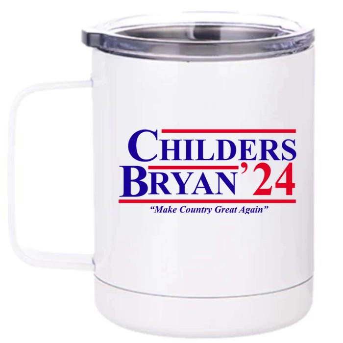 Childers Bryan 2024 Make Country Great Again 12 oz Stainless Steel Tumbler Cup