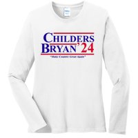 Childers Bryan 2024 Make Country Great Again Ladies Long Sleeve Shirt