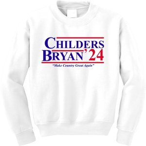 Childers Bryan 2024 Make Country Great Again Kids Sweatshirt