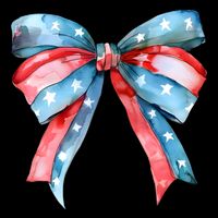 Coquette Bow 4th Of July Independence Day Cooling Performance Crew T-Shirt