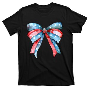 Coquette Bow 4th Of July Independence Day T-Shirt