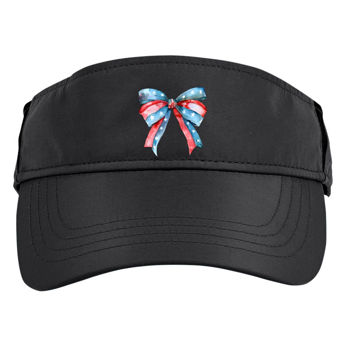 Coquette Bow 4th Of July Independence Day Adult Drive Performance Visor