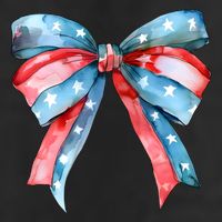 Coquette Bow 4th Of July Independence Day Adult Drive Performance Visor