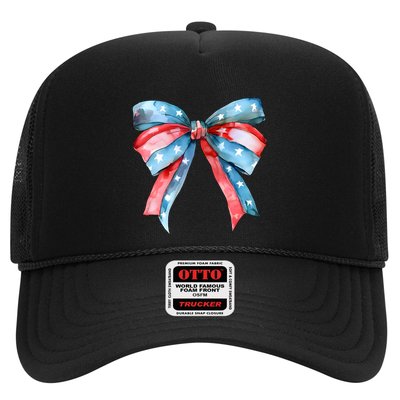 Coquette Bow 4th Of July Independence Day Trucker Hat