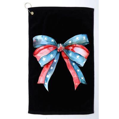 Coquette Bow 4th Of July Independence Day Golf Towel