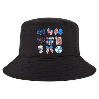 Coquette Bow 4th Of July Radiology Department X-Ray Rad Cool Comfort Performance Bucket Hat