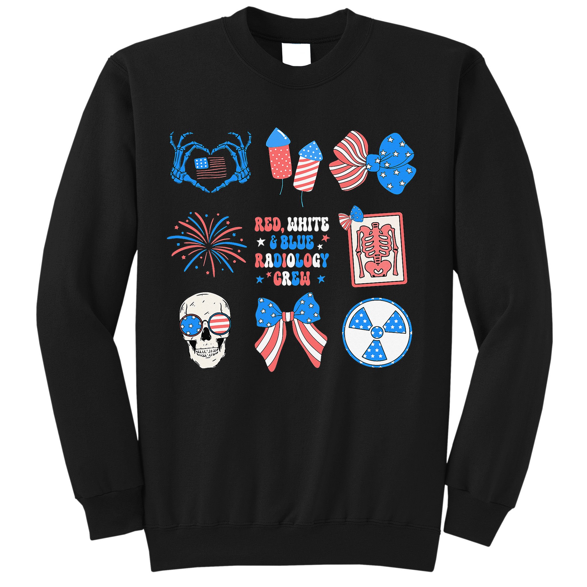 Coquette Bow 4th Of July Radiology Department X-Ray Rad Sweatshirt