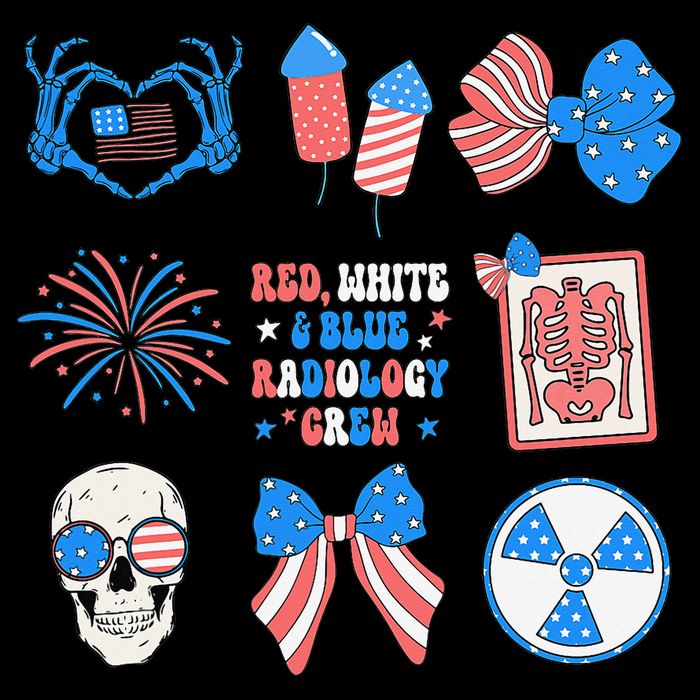 Coquette Bow 4th Of July Radiology Department X-Ray Rad Impact Tech Backpack