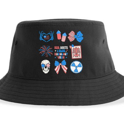 Coquette Bow 4th Of July Radiology Department X-Ray Rad Sustainable Bucket Hat