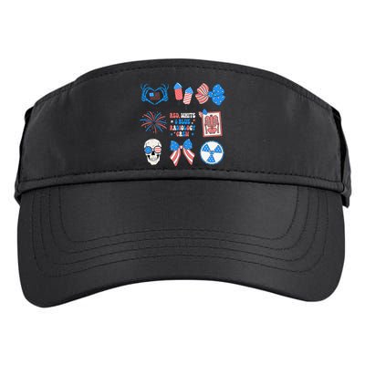 Coquette Bow 4th Of July Radiology Department X-Ray Rad Adult Drive Performance Visor