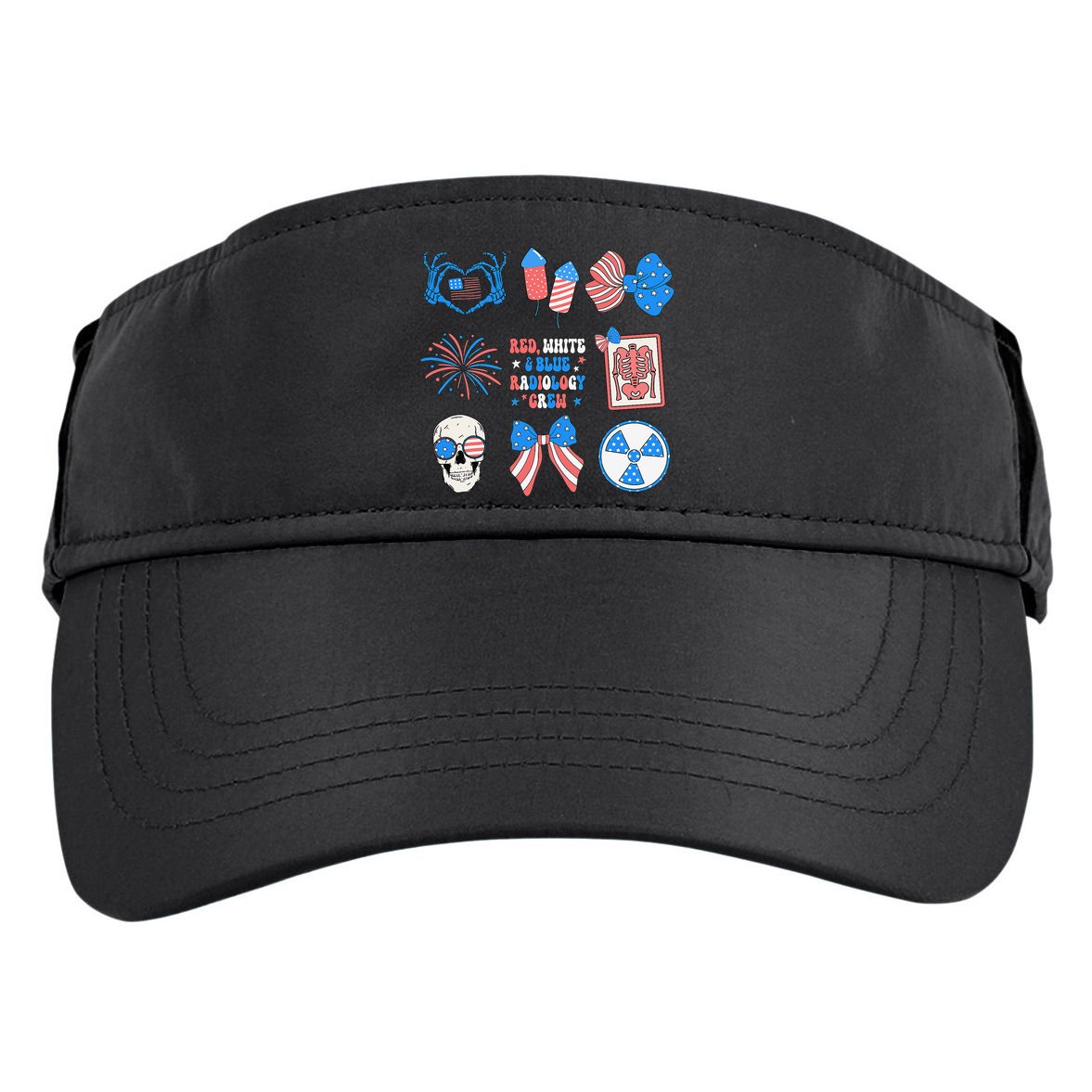 Coquette Bow 4th Of July Radiology Department X-Ray Rad Adult Drive Performance Visor