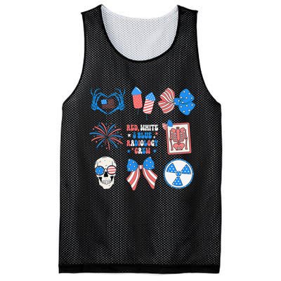 Coquette Bow 4th Of July Radiology Department X-Ray Rad Mesh Reversible Basketball Jersey Tank