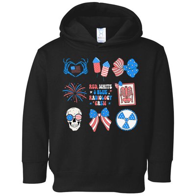 Coquette Bow 4th Of July Radiology Department X-Ray Rad Toddler Hoodie