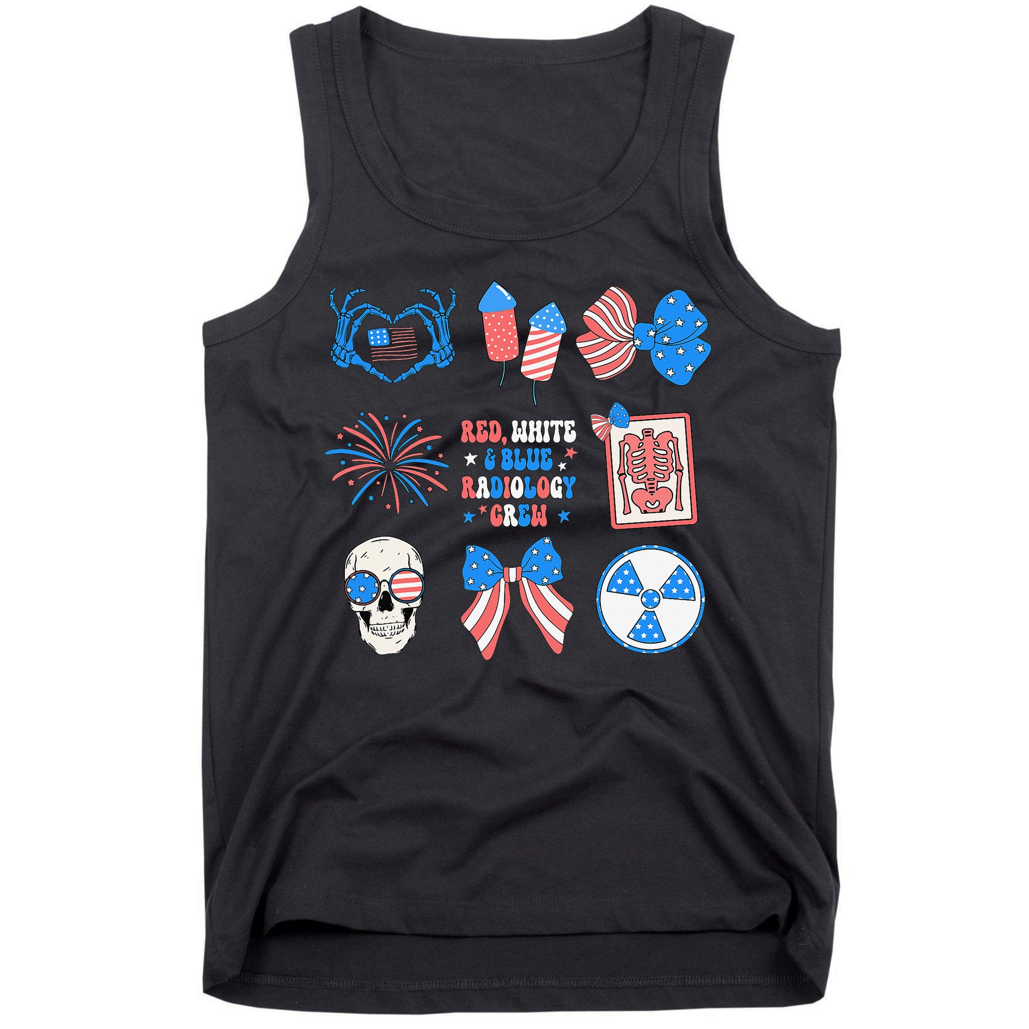 Coquette Bow 4th Of July Radiology Department X-Ray Rad Tank Top