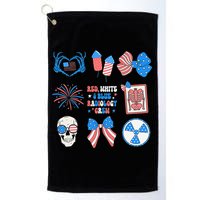 Coquette Bow 4th Of July Radiology Department X-Ray Rad Golf Towel
