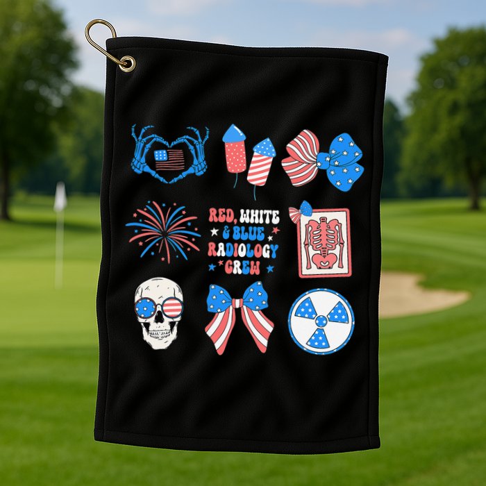 Coquette Bow 4th Of July Radiology Department X-Ray Rad Golf Towel