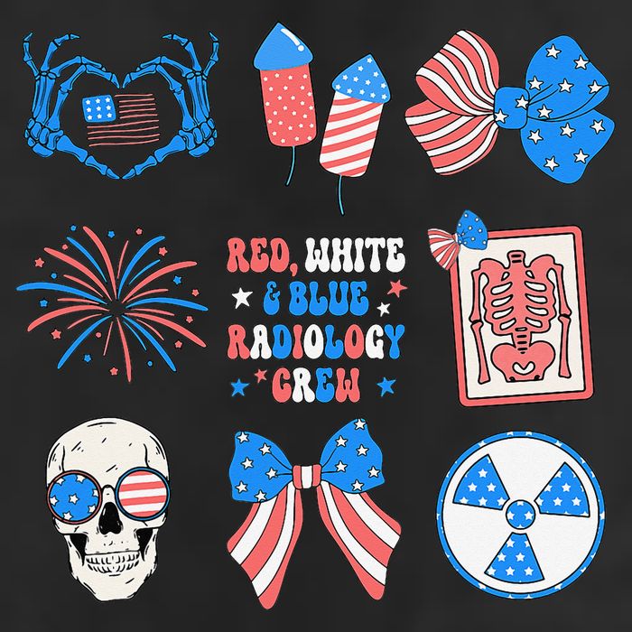Coquette Bow 4th Of July Radiology Department X-Ray Rad Golf Towel
