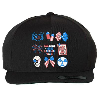 Coquette Bow 4th Of July Radiology Department X-Ray Rad Wool Snapback Cap