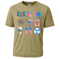 Coquette Bow 4th Of July Radiology Department X-Ray Rad Cooling Performance Crew T-Shirt