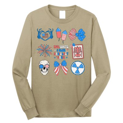 Coquette Bow 4th Of July Radiology Department X-Ray Rad Long Sleeve Shirt