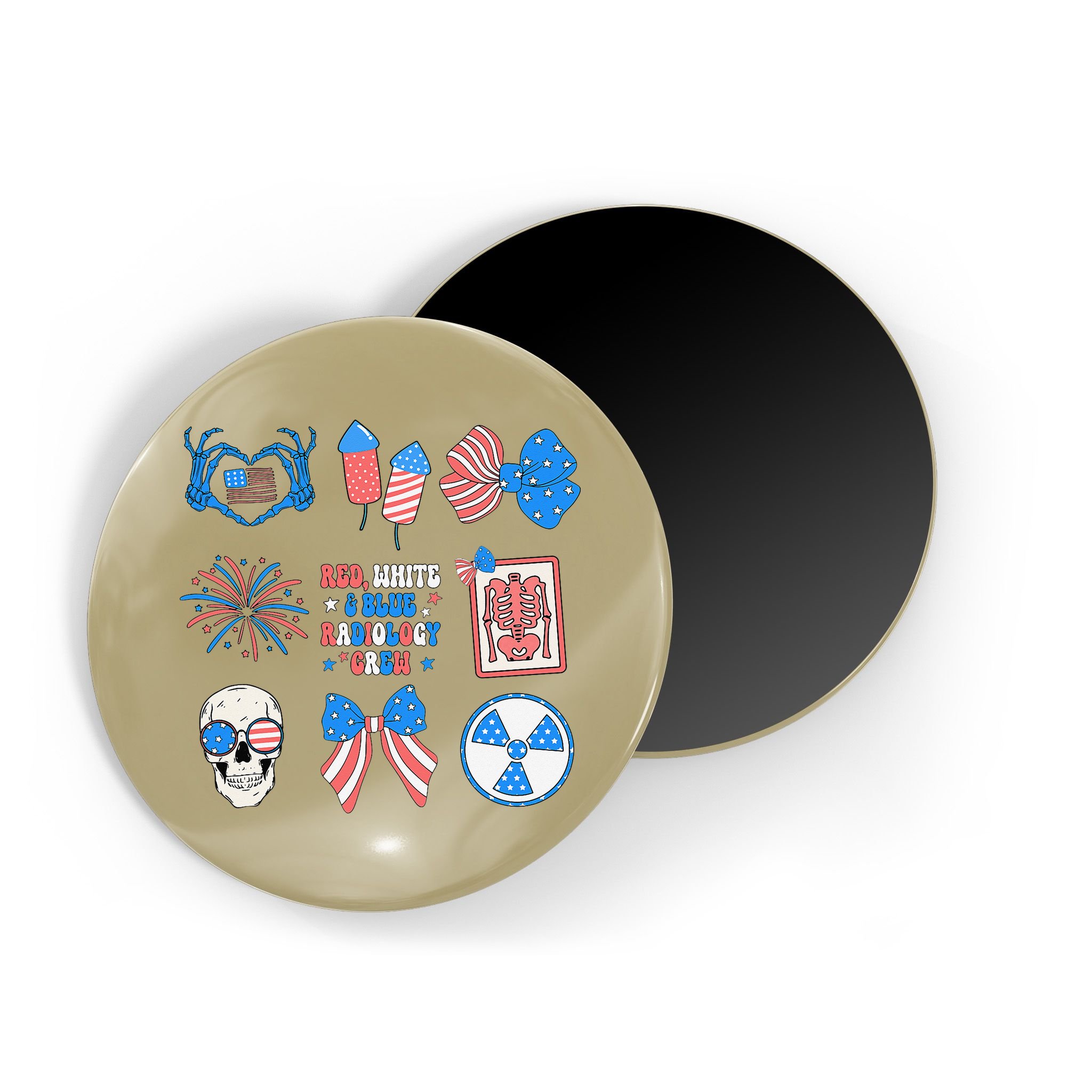 Coquette Bow 4th Of July Radiology Department X-Ray Rad Magnet