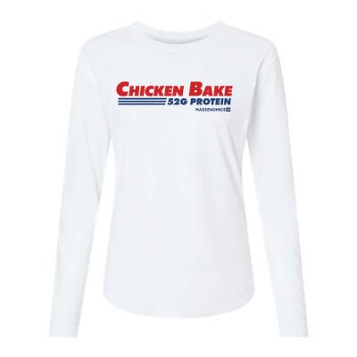 Chicken Bake 52g Protein Womens Cotton Relaxed Long Sleeve T-Shirt