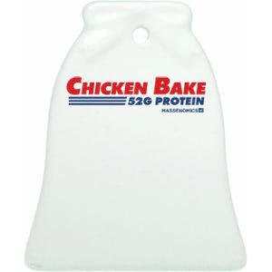 Chicken Bake 52g Protein Ceramic Bell Ornament