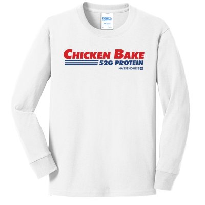 Chicken Bake 52g Protein Kids Long Sleeve Shirt