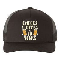  Cheers Beers 70 Years Old 70th Birthday Drinking Gift  Yupoong Adult 5-Panel Trucker Hat