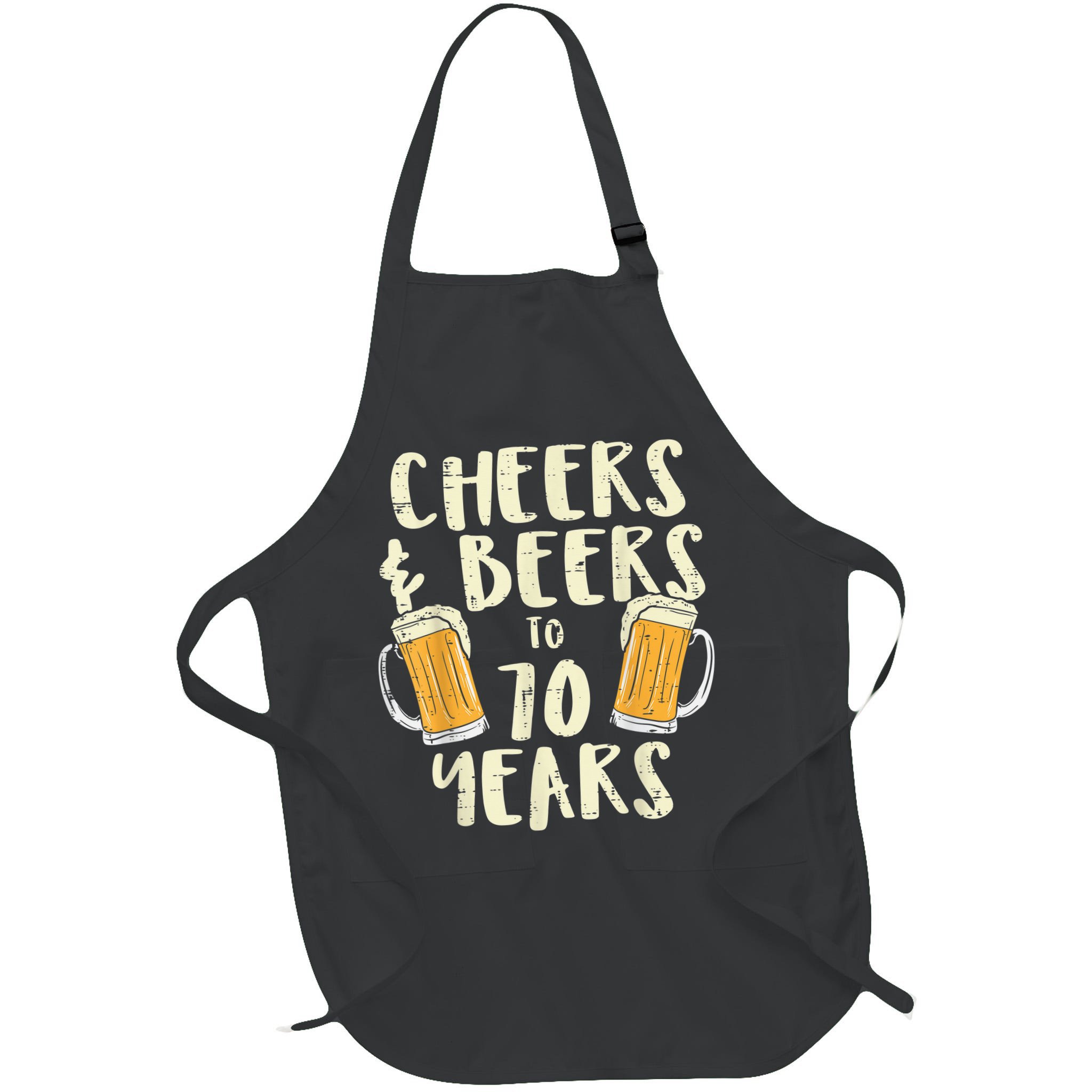  Cheers Beers 70 Years Old 70th Birthday Drinking Gift  Apron