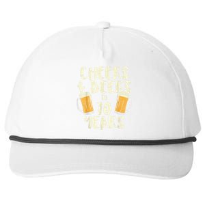  Cheers Beers 70 Years Old 70th Birthday Drinking Gift  Snapback Five-Panel Rope Hat