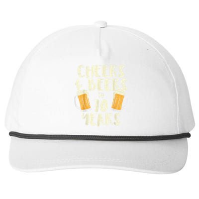  Cheers Beers 70 Years Old 70th Birthday Drinking Gift  Snapback Five-Panel Rope Hat